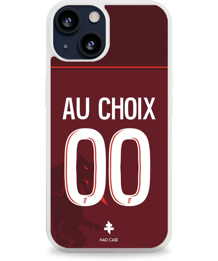 Coque football FC METZ DOMICILE 2025/26 personnalisée nom numéro – 2ème coque -50% – iPhone Samsung Xiaomi Redmi