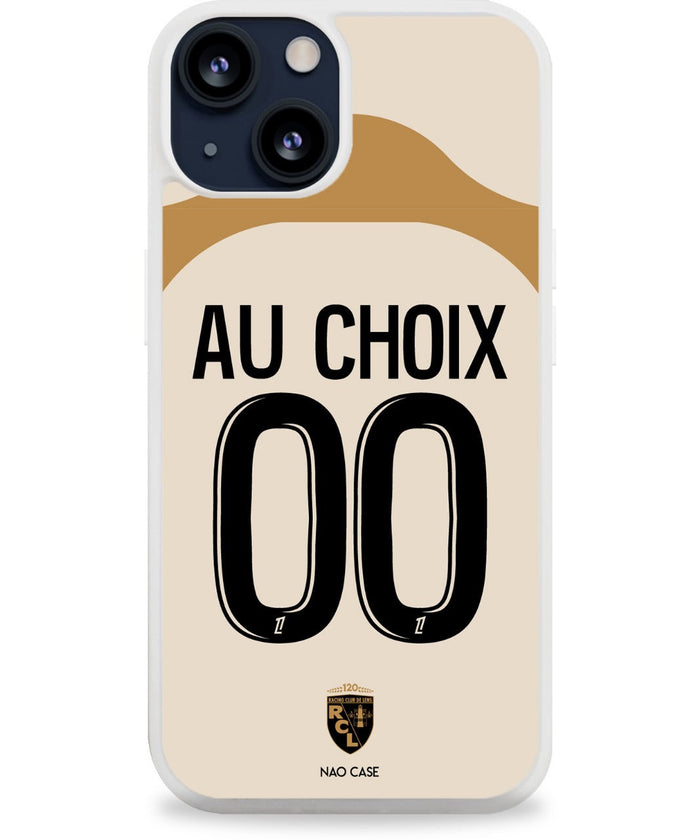 Coque football RC LENS THIRD 2025/26 personnalisée nom numéro – 2ème coque -50% – iPhone Samsung Xiaomi Redmi
