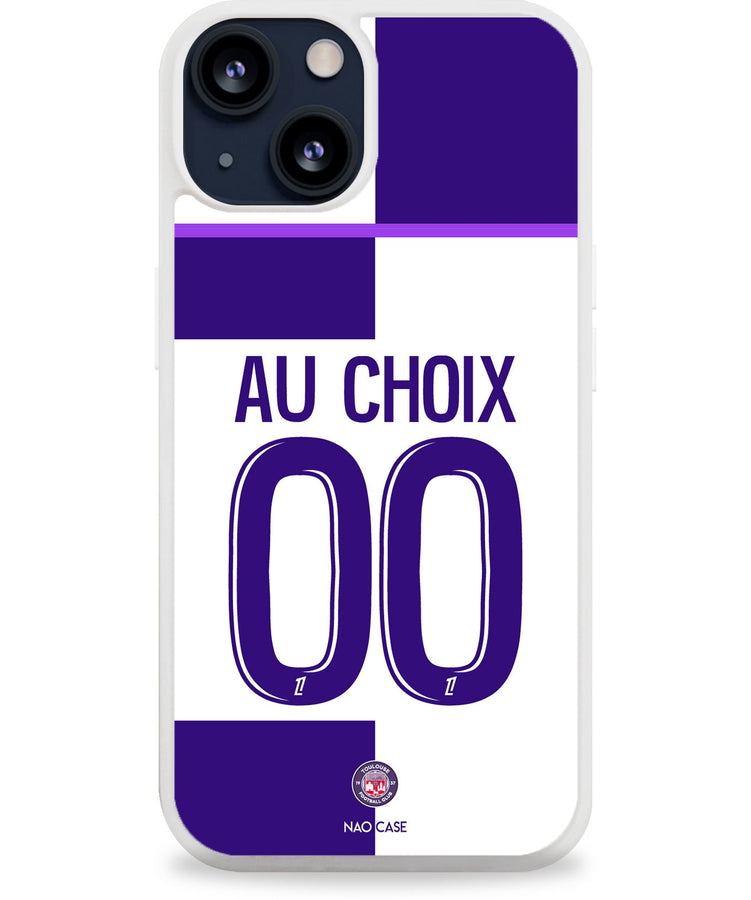 Coque football TOULOUSE FC DOMICILE 2025/26 personnalisée nom numéro – 2ème coque -50% – iPhone Samsung Xiaomi Redmi